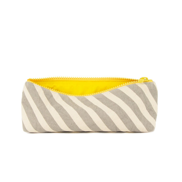 Pencil Case - GREY STRIPE